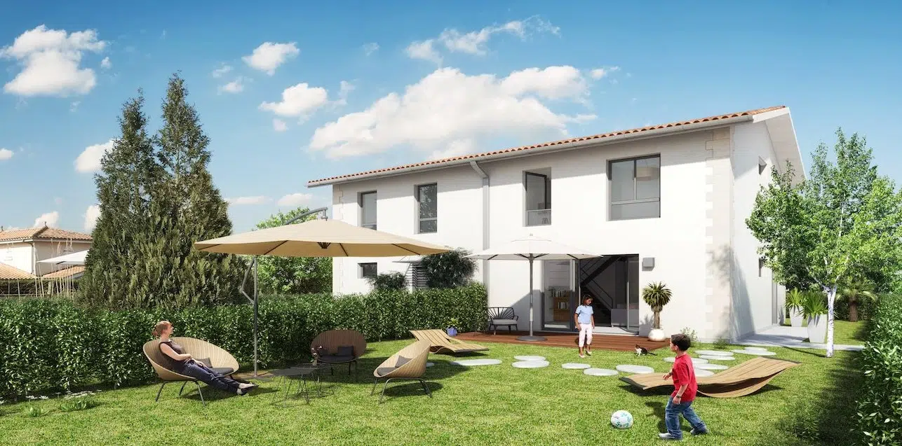 jardin maison herbe